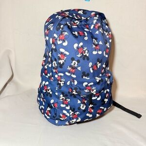 Disney Store Mickey Mouse Print Allover Backpack Blue